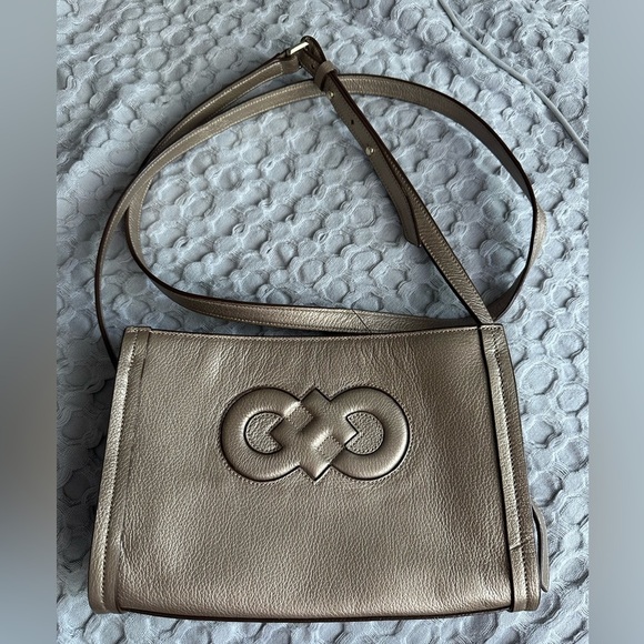 Cole Haan Metallic Gold Crossbody Bag - Picture 2 of 4
